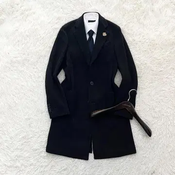 [새상품급] LARDINI 그레이 울 코튼 체스터 코트 사이즈 44