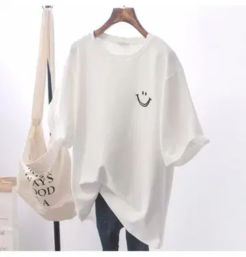 T셔츠 티셔츠 여성용 남성용 무지 귀여운 세련된 블랙 M