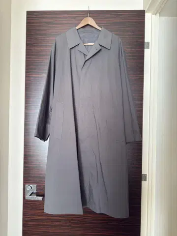 [새상품급] UNIQLO U 오버 사이즈 스텐카라 코트 XL 다크 그레이