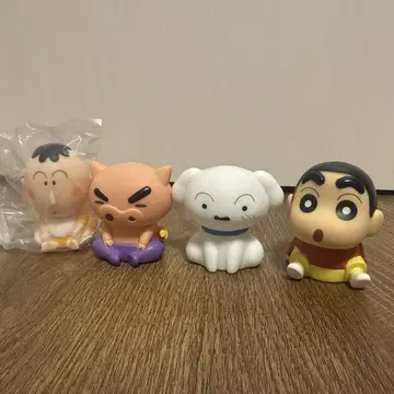짱구는 못말려(크레용 신짱) 빛나는 피규어 4개 세트
