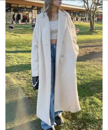 EVRIS 오버 사이즈 컬러 롱 코트