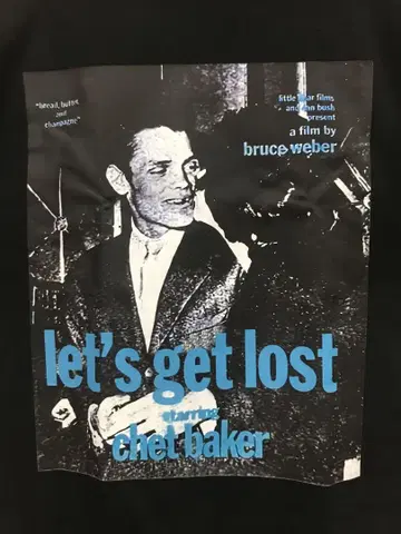 let's get lost 셔츠 Chet Baker 체트 베이커