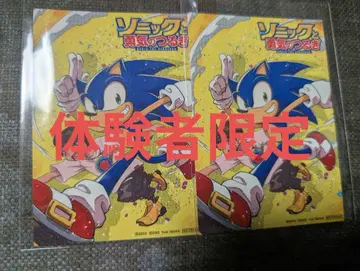 [ 체험자 한정 ] 소닉과 용기의 검 스티커 2장 세트 코로코로 소울