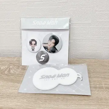 SnowMan 팝업 한국 한정 세트 메구로 렌 캔뱃지 수하물 택