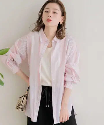 새상품 서니 라벨 에어리 코튼 스트라이프 셔츠