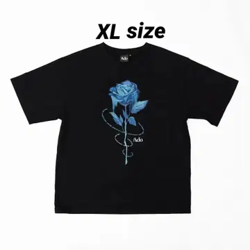 ado 5주년 POPUP 블루 로즈 티셔츠 XL 사이즈