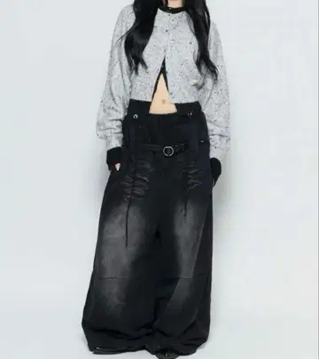 THEREDTHREAD S blasted belt sweat pants