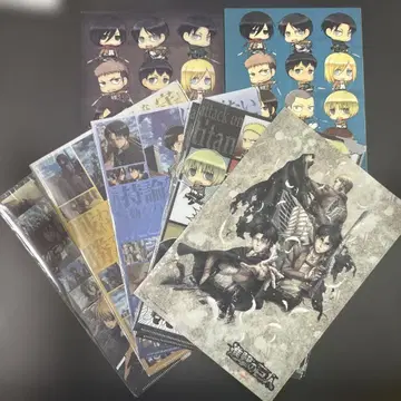 진격의 거인 클리어 파일&슬리브 포함 노트 세트