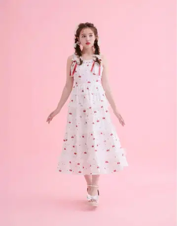 mellfy memory Sweet cherry long 원피스