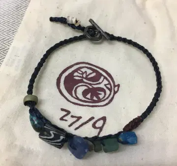TWENTY SEVEN NINE 27/9 돌 장식 가죽 팔찌