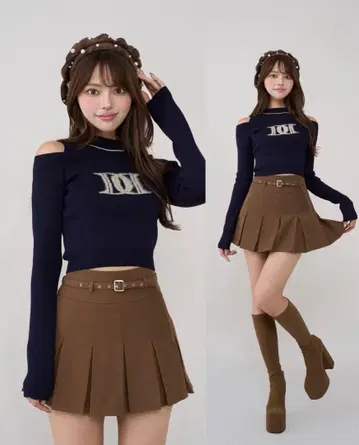 Darich 레이어드 라이크 로고 니트탑