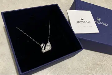 정품 SWAROVSKI 스완 목걸이 실버