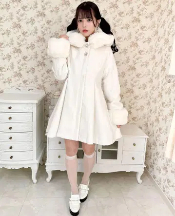 ROJITA 백리본 후디 코트