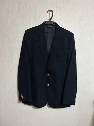 90s 테일러드 네이비 재킷 골드 버튼 랜즈 엔드 네이비
