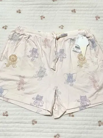 젤라또피케 봉제 인형 패턴 숏팬츠