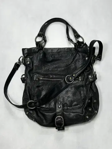 - 00s archive 2way leather bag