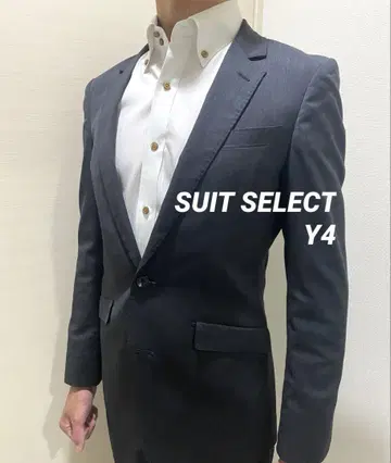 [ SUIT SELECT ] Y4 다크 그레이 슬림 핏 비즈니스 정장