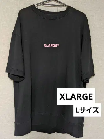 XLARGE 센터 로고 핑크 T셔츠 L 사이즈