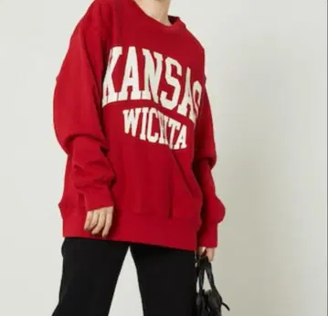 FREAK'S STORE HEAVY BIG 로고 맨투맨 KANSAS