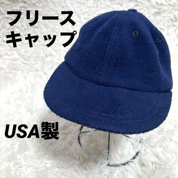 USA제 플리스 캡 모자 네이비 블루 캡