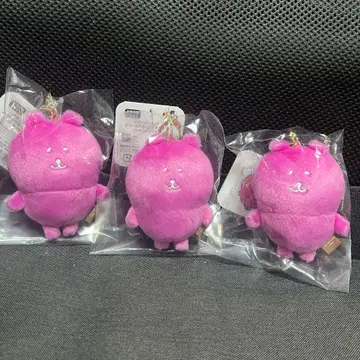 캐릭터즈 컬러 나가노의 곰 마스코트 (쇼킹 핑크) 3점 세트