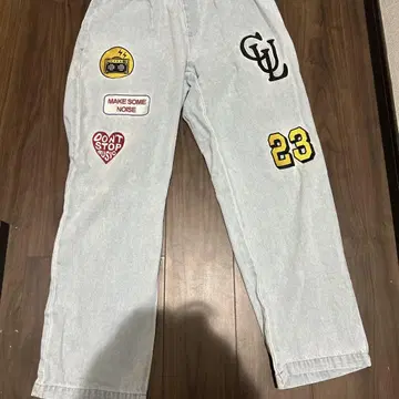 자수 패치 캐주얼 팬츠 23번