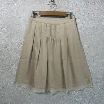 내추럴 베이직 (36) 미니 스커트*플레어*안감*플리츠