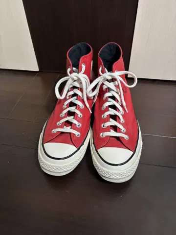 컨버스 척테일러 CT70 가죽 빨간색 레드 27cm