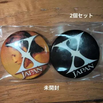 미개봉 XJAPAN 캔 배지 2개 세트