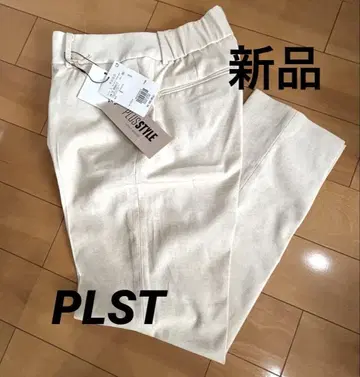 [ 새상품 ] 플라스테 PLUS STYLE 스틱 팬츠 ( 린넨 블렌드 )