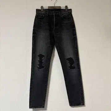 MINEDENIM 마인 데님 데미지 가공 스키니 데님