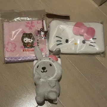 러비트 랏피 봉제 인형 마스코트 지역 한정 키티 묶음 판매