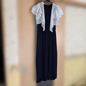 네이비 맥시 원피스 볼레로 포함