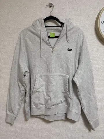 HUF 하프 지퍼 후드 맨투맨