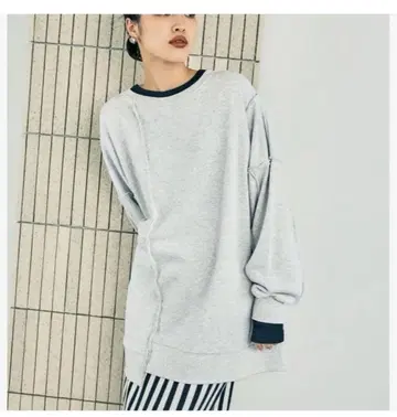 LEPSIM 렙심 리메이크 쭈리 튜닉 원피스 그레이