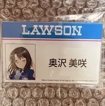 BanG Dream! 아크릴 네임 배지 오쿠사와 미사키 로손 콜라보