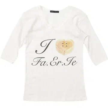 fa.er.ie I love fa.er.ie lace T-shirt