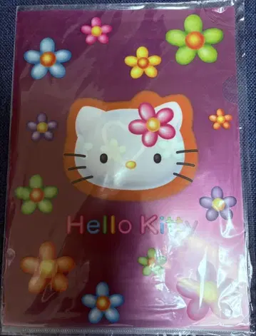 새상품 산리오 헬로키티 카오하나 클리어 파일