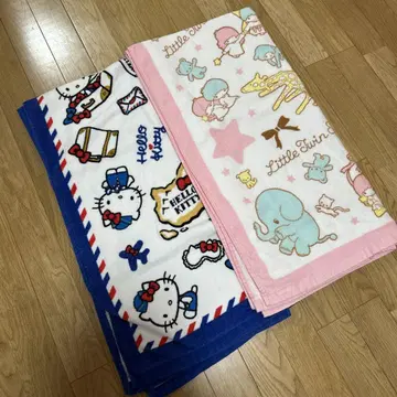 헬로키티 리틀트윈스타 빅 타월 2개 세트