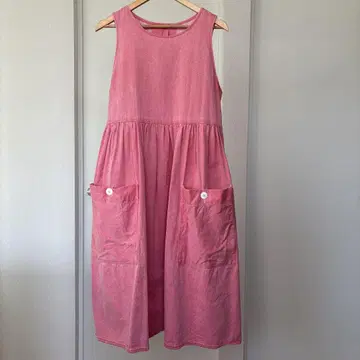 70s 오버롤 스커트 오버 드레스 원피스 빈티지