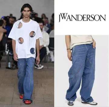 JW ANDERSON 트위스트 와이드 데님 23ss