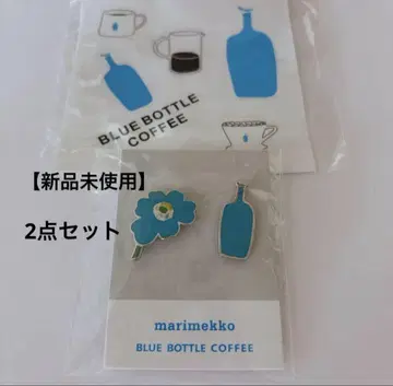 블루 보틀 커피 마리메꼬 핑 배지 marimekko 덤 씰 포함