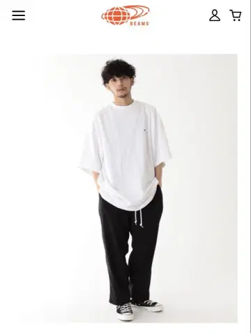 BEAMS 별주 Champion x BEAMS 티셔츠 화이트 M 사이즈