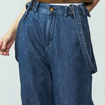 Lee 와이드 데님 팬츠 서스펜더 포함 멀티 WAY 여성용