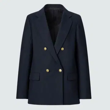 유니클로 [미사용 새상품] 더블 자켓 네이비 M 사이즈