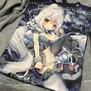 복숭아콩 코마모치 토트백