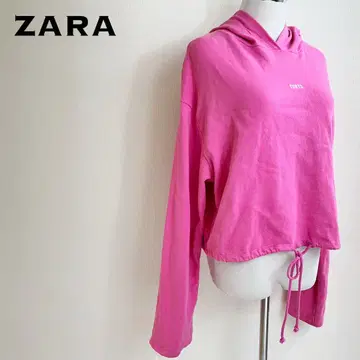ZARA 자라 TOKYO 프린트 후디 크롭 후드티