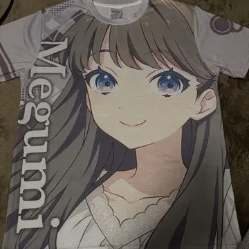 후지시마 메구루 풀 그래픽 T셔츠