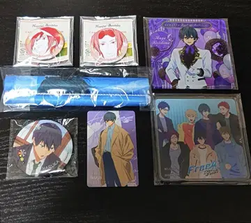 Free! 캔뱃지 아크릴 코스터 태피스트리 외 마츠오카 린 세트