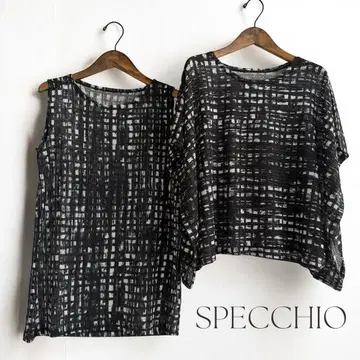 SPECCHIO 스페치오 모노톤 메쉬 저리 앙상블 2세트